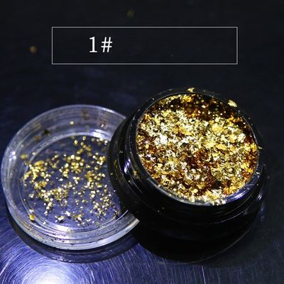 Manicura japonesa de papel ultra delgado de polvo de platino láser brillante de las uñas para un diseño lujoso y llamativo