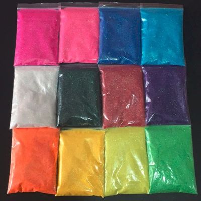 Decoraciones de colores Arco iris y aluminio Polvo de brillo para impresionante artesanía arte de uñas y maquillaje del rostro cuerpo