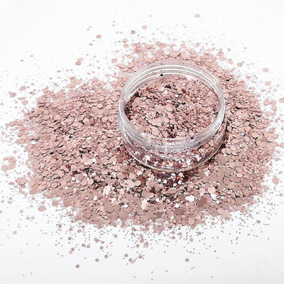 Glitter estilo rosa oro cuerpo grueso cosmético brillo para la decoración del hogar en el hotel restaurante banquete