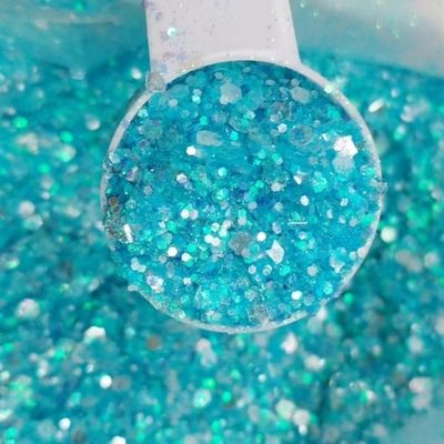 Funky Glitter Iriscence arco iris Brillo para las uñas Art Decoraciones de fiesta de interior Decoraciones de Navidad de tamaño mixto