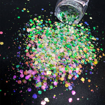 1 color Impresión de corte a presión Chunky Glitter Forma Glitter Colorido Brillante Chunky Mix