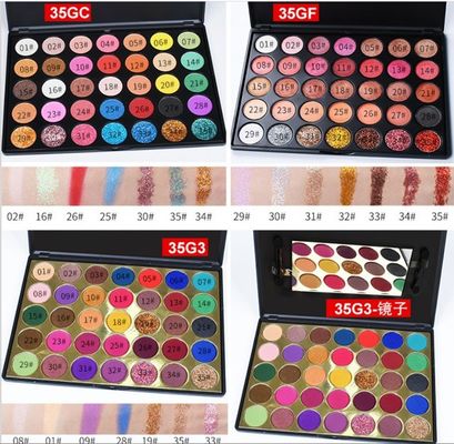 OEM/ODM Sí, proporcionamos una paleta de sombras de ojos de colores vibrantes altamente pigmentados con 35 colores