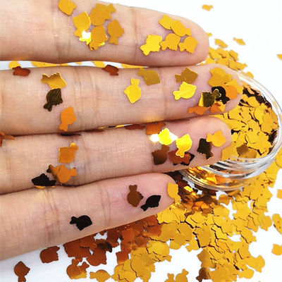 Glitter en forma de pez poli para la decoración de la fiesta de bodas en diseño de brillo