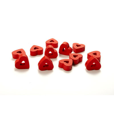 Europa Característica regional de San Valentín Cuentas de madera corazón abierto Bohemia Vintage Brazalete de cuentas de madera para bricolaje Mujeres Cuentas de niña