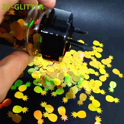Suministros para fiestas Artesanía Brillo Formas de piña Pintura para niños Brillo Ananas Envasado en forma de 1 kg