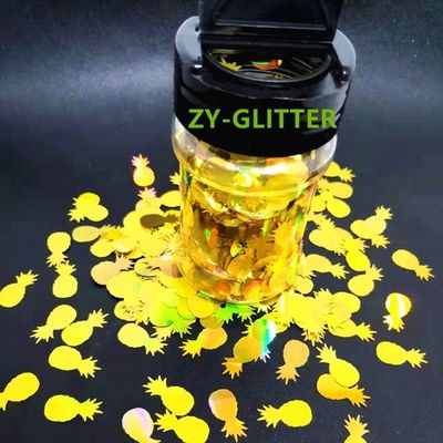 Suministros para fiestas Artesanía Brillo Formas de piña Pintura para niños Brillo Ananas Envasado en forma de 1 kg