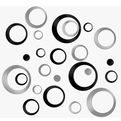 Decoraciones para el hogar. Regalos Acrílico circular pegatinas de pared de espejo tridimensional para sala de estar dormitorio TV Pared de fondo