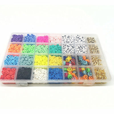 Joyería Hacer artesanías hechas a mano 3500pcs 6mm Perlas de arcilla con letras Mujer de moda Brazalete Confeccionado a mano Perlas de embalaje