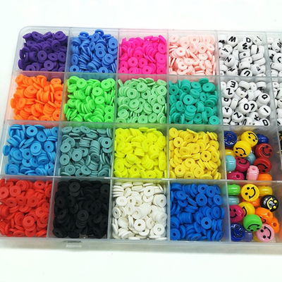 Joyería Hacer artesanías hechas a mano 3500pcs 6mm Perlas de arcilla con letras Mujer de moda Brazalete Confeccionado a mano Perlas de embalaje