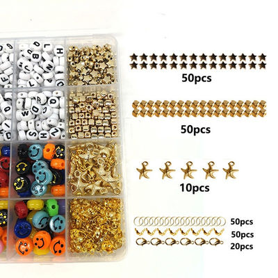Joyería Hacer artesanías hechas a mano 3500pcs 6mm Perlas de arcilla con letras Mujer de moda Brazalete Confeccionado a mano Perlas de embalaje