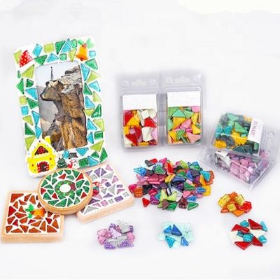 Decoraciones de plástico para las fiestas DIY Kit de arte para niños creativos hechos a mano Cristal libre de piedra de vidrio pintura de fondo de pared