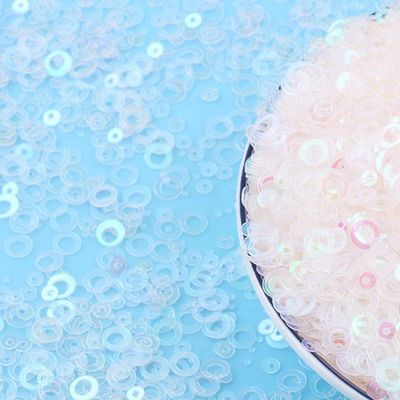 Método de impresión de 1 color Sequins de círculo brillante con ventaja de círculo abierto