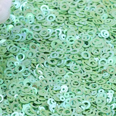 Método de impresión de 1 color Sequins de círculo brillante con ventaja de círculo abierto