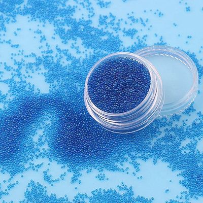 DIY Nail Art esencial transparente redondo de cristal de cuentas de plástico ABS PET para relleno de bolas de vidrio y modelos de flores artificiales