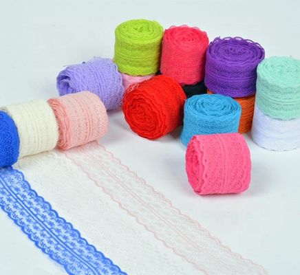 Diseño colorido de encaje de forma de arroz cinta de rollo para ropa seca Decoración de prendas de vestir Accesorios Ramadán Graduación de la escuela embalaje de regalos