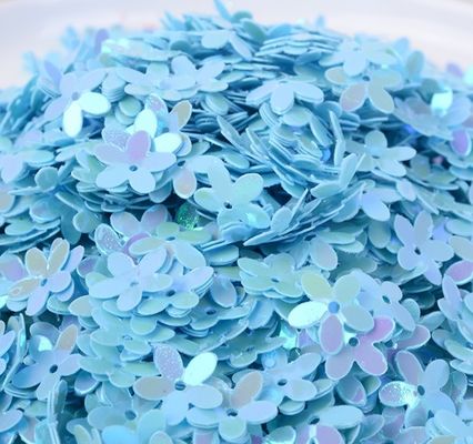 Glitter Sequins PET Art Craft Supplies Flor de cinco hojas Sapatos de fiesta de bodas sueltos Y3 10mm-20mm Graduación de la bolsa Día de San Valentín