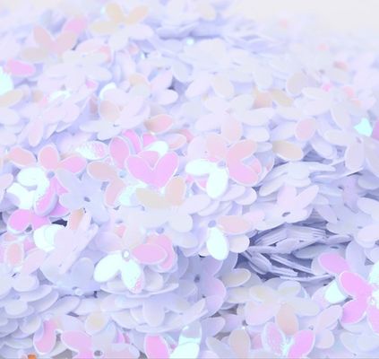 Glitter Sequins PET Art Craft Supplies Flor de cinco hojas Sapatos de fiesta de bodas sueltos Y3 10mm-20mm Graduación de la bolsa Día de San Valentín