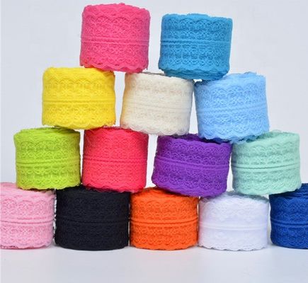 Diseño colorido de encaje de forma de arroz cinta de rollo para ropa seca Decoración de prendas de vestir Accesorios Ramadán Graduación de la escuela embalaje de regalos