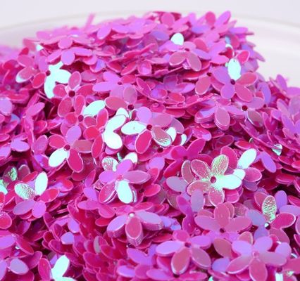 Glitter Sequins PET Art Craft Supplies Flor de cinco hojas Sapatos de fiesta de bodas sueltos Y3 10mm-20mm Graduación de la bolsa Día de San Valentín