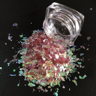 Excelente efecto de arte de uñas 2025 Irregulares Chunky Glitter Flakes Decoraciones Color brillante de caramelo para la ocasión de Navidad