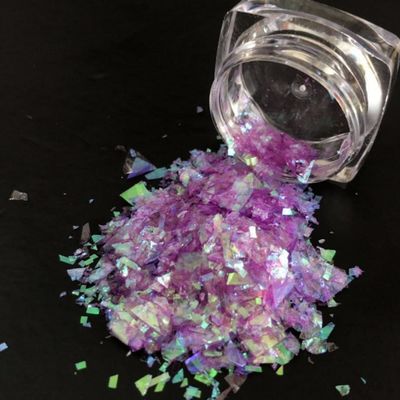 Excelente efecto de arte de uñas 2025 Irregulares Chunky Glitter Flakes Decoraciones Color brillante de caramelo para la ocasión de Navidad