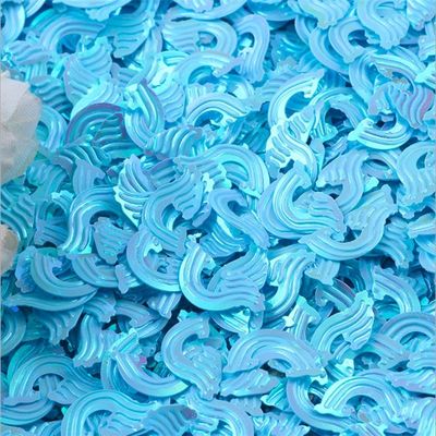 Piezas fluorescentes seccionadas de ola de mar de 18 mm, objetos y adornos de bolas de vidrio, accesorios para bricolaje