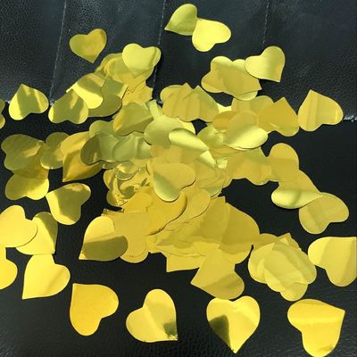 Haz que tu fiesta de vacaciones se destaque con confeti de papel de tejido cardíaco en colores personalizados