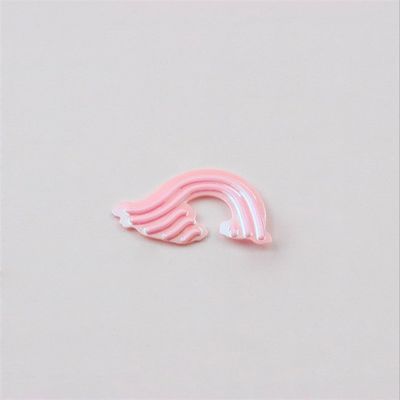 Piezas fluorescentes seccionadas de ola de mar de 18 mm, objetos y adornos de bolas de vidrio, accesorios para bricolaje