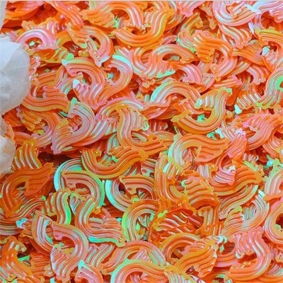Piezas fluorescentes seccionadas de ola de mar de 18 mm, objetos y adornos de bolas de vidrio, accesorios para bricolaje