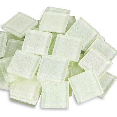 1 Método de impresión a color 2024 Mini Kit 2x2cm Aspecto mosaico azulejos de vidrio Glitter Chips DIY mosaico cuadrado Kit de decoración / artesanía