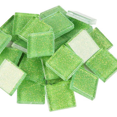 1 Método de impresión a color 2024 Mini Kit 2x2cm Aspecto mosaico azulejos de vidrio Glitter Chips DIY mosaico cuadrado Kit de decoración / artesanía