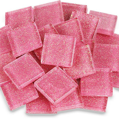 1 Método de impresión a color 2024 Mini Kit 2x2cm Aspecto mosaico azulejos de vidrio Glitter Chips DIY mosaico cuadrado Kit de decoración / artesanía
