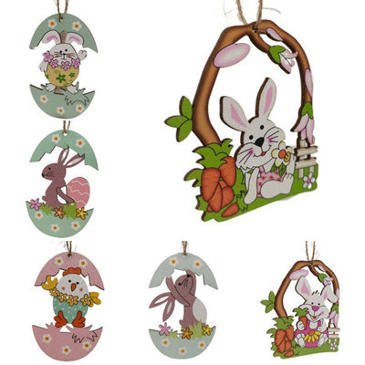 Niños de Pascua y collar de Pascua Souvenir Decoración del hogar colgante juguetes de feltro Pascua para niños