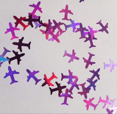 Profesionales Otros suministros de vacaciones 2025 en forma de avión Glitter forma de avión con 3D avión en forma de avión Glitter