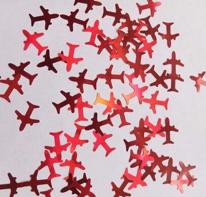 Profesionales Otros suministros de vacaciones 2025 en forma de avión Glitter forma de avión con 3D avión en forma de avión Glitter
