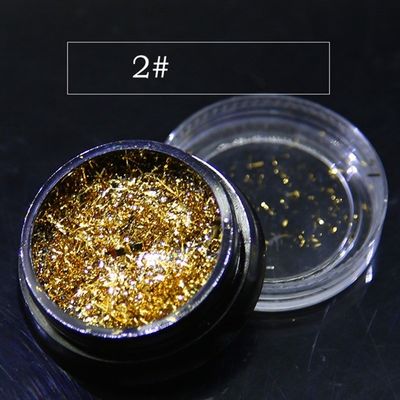 Manicura japonesa de papel ultra delgado de polvo de platino láser brillante de las uñas para un diseño lujoso y llamativo