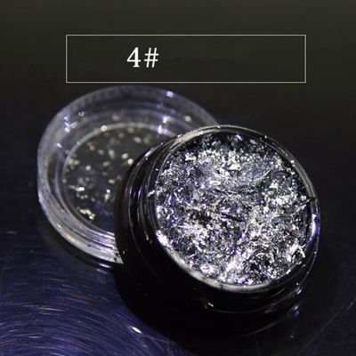 Manicura japonesa de papel ultra delgado de polvo de platino láser brillante de las uñas para un diseño lujoso y llamativo