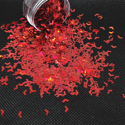 Excelente efecto de arte de uñas Formas de insectos Holográfico de Halloween Brillo forma de murciélago Murciélagos perfectos para Halloween Arte de uñas
