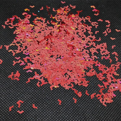 Excelente efecto de arte de uñas Formas de insectos Holográfico de Halloween Brillo forma de murciélago Murciélagos perfectos para Halloween Arte de uñas