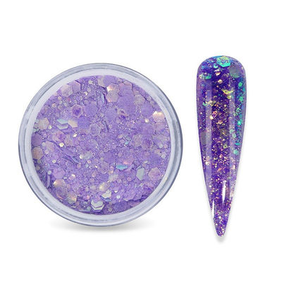 OEM / ODM Sí 30G Brillo con polvo acrílico mezclado 30G Embalaje de botellas para belleza Arte de uñas Flores Cristales de uñas