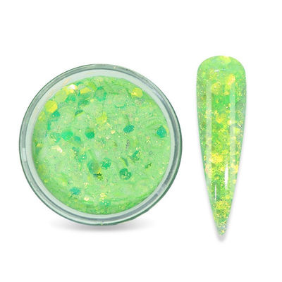 OEM / ODM Sí 30G Brillo con polvo acrílico mezclado 30G Embalaje de botellas para belleza Arte de uñas Flores Cristales de uñas