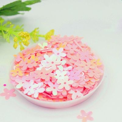Agregue un poco de brillo a su graduación con la flor de secuena 3D Sesquins sueltos suministros de decoración de Navidad