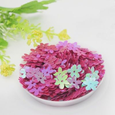 Agregue un poco de brillo a su graduación con la flor de secuena 3D Sesquins sueltos suministros de decoración de Navidad