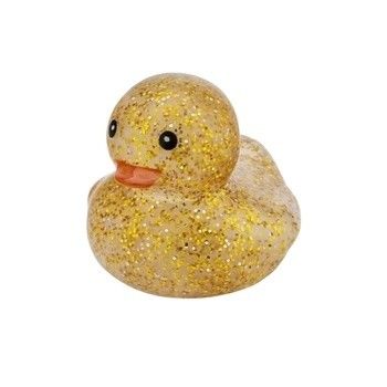 Pato de goma Brillo Pato de goma Brillan y brillan en su arte de uñas con brillo