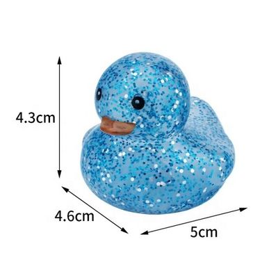 Pato de goma Brillo Pato de goma Brillan y brillan en su arte de uñas con brillo