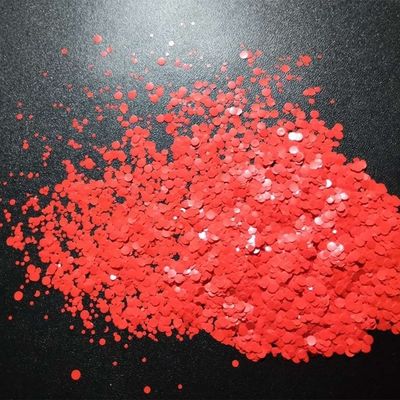 Excelente efecto de arte de uñas Rojo mate 1mm 2mm 3mm puntos brillante Polvo de poliéster para decoraciones de fiesta de graduación de Ramadán