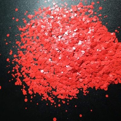 Excelente efecto de arte de uñas Rojo mate 1mm 2mm 3mm puntos brillante Polvo de poliéster para decoraciones de fiesta de graduación de Ramadán