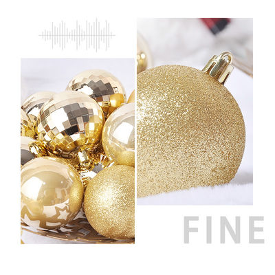 Decoración de festivales Seleccionar 36 PCS Ornamentos de bolas de Navidad a prueba de roturas Conjunto para Navidad Fiestas de corona Decoraciones de fiesta