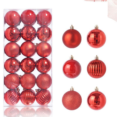 Decoración de festivales Seleccionar 36 PCS Ornamentos de bolas de Navidad a prueba de roturas Conjunto para Navidad Fiestas de corona Decoraciones de fiesta