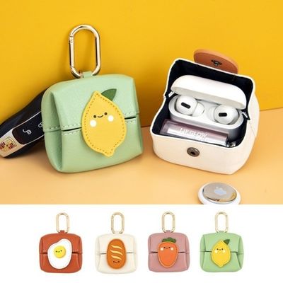 Mini auriculares Bluetooth y bolso de almacenamiento de lápiz labial para mujeres en bolso de regalo de cuero pequeño
